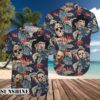 Characters Horror Movie Button Shirt Halloween Gift Hawaaian Shirts Hawaaian Shirts