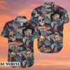 Characters Horror Movie Button Shirt Halloween Gift Hawaiian Hawaiian