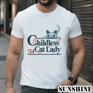 Childless Cat Lady Shirt President 2024 Womens Power 1 TShirt