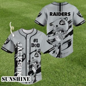 Custom Name Las Vegas Raiders NFL Baseball Jersey Shirts 1 1