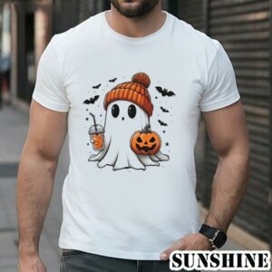 Cute Ghost with Pumpkin Spooky Season Shirt Gift For Halloween 1 TShirt