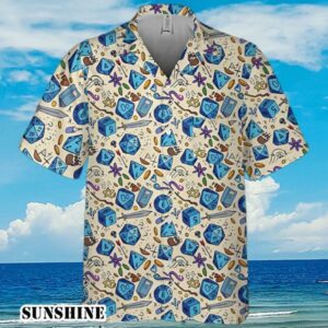 DND Short Sleeve Hawaiian Button Up Shirt Aloha Shirt Aloha Shirt