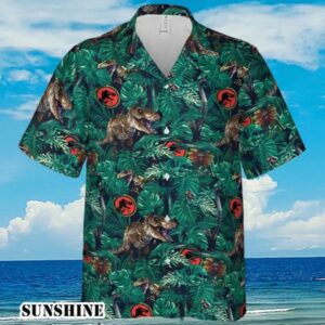 Dinosaurs Tropical Jurassic Park Hawaiian Shirt Aloha Shirt Aloha Shirt
