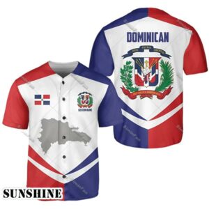 Dominican Republic Coat Of Arms Baseball Jersey