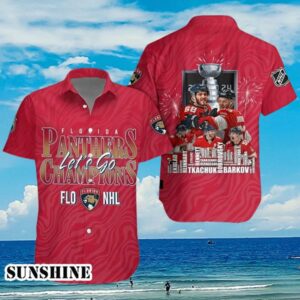 Florida Panthers Let's Go Champions Hawaiian Shirt Aloha Shirt Aloha Shirt