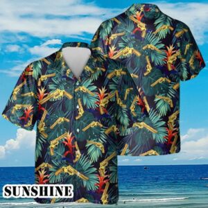 Golden Colt Anaconda Short Guns Tropical Hawaiian Shirt Aloha Shirt Aloha Shirt