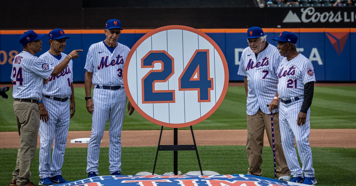History with a Willie Mays Mets Jersey Number 24