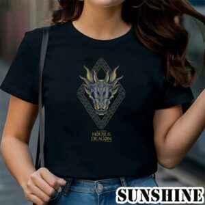 House of the Dragon Diamond Design Skull Silhouette T Shirt 1 TShirt