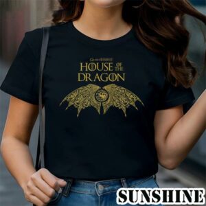 House of the Dragon argaryen Crest Gold Wings T Shirt 1 TShirt
