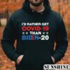 Id Rather Get Covid 19 Than Biden 20 Products from Biden 2024 Shirt 4 Hoodie