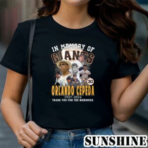 In Memory Of Orlando Cepeda 1937 2024 Thank You For The Memories T Shirt 1 TShirt
