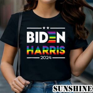 Joe Biden Kamala Harris 2024 Rainbow Gay Pride LGBT Shirt 1 TShirt
