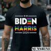 Joe Biden Kamala Harris 2024 Rainbow Gay Pride LGBT Shirt 2 Shirt