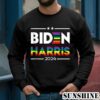 Joe Biden Kamala Harris 2024 Rainbow Gay Pride LGBT Shirt 3 Sweatshirts