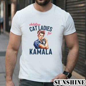 Kamala Harris Shirt Childless Cat Ladies for Kamala 1 TShirt