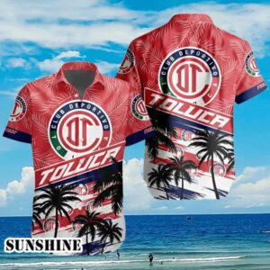 LIGA MX Deportivo Toluca Hawaiian Shirt Aloha Shirt Aloha Shirt