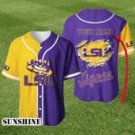 LSU TIGERS Custom Baseball Jersey Shirt 1 1