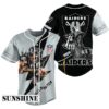 Las Vegas Raiders Custom Name Baseball Jersey Shirt 3 2