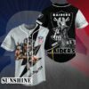 Las Vegas Raiders Custom Name Baseball Jersey Shirt 4 3