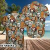 Michael Myers Characters Horror Movie Button Hawaiian Shirt Hawaaian Shirts Hawaaian Shirts