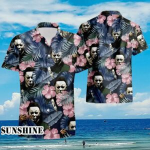 Michael Myers Horror Hawaiian Button Shirt Halloween Gifts Aloha Shirt Aloha Shirt