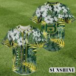 NCAA Baylor Bears Flowers And Leaves Baseball Jersey 1 1