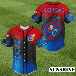NCAA Kansas Jayhawks Baseball Jersey Sports Gifts 1 1