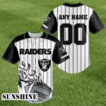NFL Las Vegas Raiders Custom Name And Number Baseball Jersey 1 1