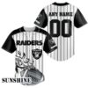 NFL Las Vegas Raiders Custom Name And Number Baseball Jersey 3 2