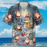 Santa Surfing Merry Christmas in July In Summer Hawaiian Shirt Aloha Shirt Aloha Shirt