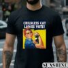 Strong Woman With Cat Childless Cat Ladies Vote Shirt 2 Shirt