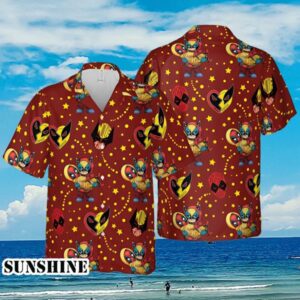 Superhero Deadpool And Wolverine Hawaiian Button Up Shirt Aloha Shirt Aloha Shirt