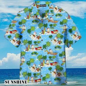 Surfing Santa Claus Christmas In July Hawaiian Shirts Aloha Shirt Aloha Shirt