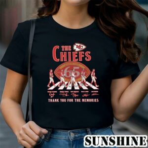 The Kansas City Chiefs NFL Thank You For The Memories Abbey Road Signatures Shirt 1 TShirt