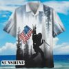 USA Flag Bigfoot Button Down Mens Hawaiian Shirt Aloha Shirt Aloha Shirt