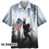 USA Flag Bigfoot Button Down Mens Hawaiian Shirt Hawaaian Shirt Hawaaian Shirt