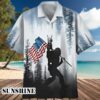 USA Flag Bigfoot Button Down Mens Hawaiian Shirt Hawaaian Shirts Hawaaian Shirts