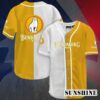 White And Yellow Split Bundaberg Baseball Jersey 4 3