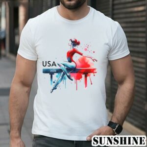 Womens Gymnastics T Shirt USA 2024 Gymnastics Lover 1 TShirt