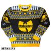 Wu Tang Clan Logo Snowflakes Yellow Black White Ugly Christmas Sweater 3 NEN1