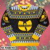 Wu Tang Clan Logo Snowflakes Yellow Black White Ugly Christmas Sweater 5 NENnn