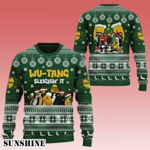 Wu Tang Clan Sleighin' It Ugly Christmas Sweater 1 1