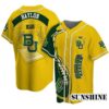 Yellow NCAA Baylor Bears Baseball Jersey Flaming Ball Gifts 3 2