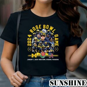 2024 Rose Bowl Michigan Wolverines Vs Alabama Crimson Tide January 1 2024 Rose Bowl Stadium Pasadena Shirt 1 TShirt