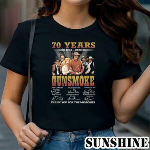 70 Years 1955 2025 Gunsmoke Thank You For The Memories T Shirt 1 TShirt