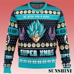 A Very Saiyan Christmas Dragon Ball Z Ugly Christmas Sweater Xmas 1 1