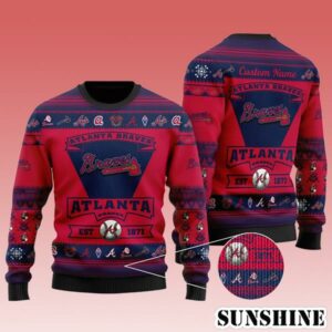 Atlanta Braves EST 1871 MLB Christmas Ugly Sweater 1 1