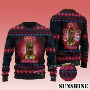 Atlanta Braves World Series Champions Ugly Christmas Sweater 1 1