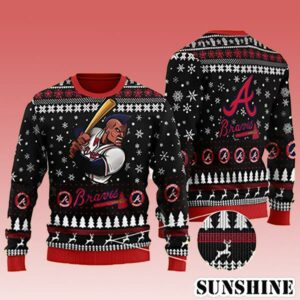 Atlanta Braves World Series MLB 3D Ugly Christmas Sweater 1 1