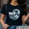 Blue Wave Cat for Kamala Shirt Ukiyo e Inspired Japanese Artistic Cat Lover Tee 1 TShirt